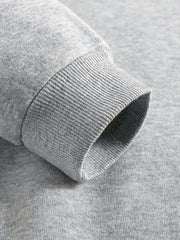 Letter Print Crew Neck Sweatshirt for Spring & Fall