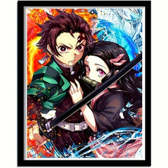 Anime Diamond Painting Demon Slayer Full Decoration Round Diamond