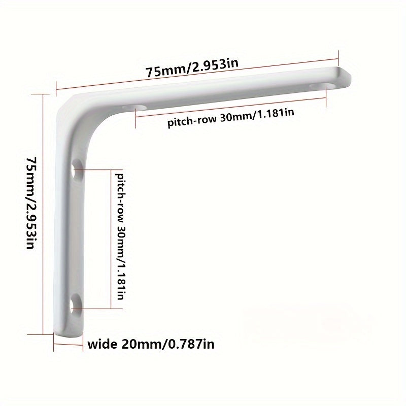 2pcs Triangle Bracket Holder Wall Fixed Laminated Holder