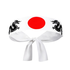 Samurai Headband Red Circle Karate Taekwondo Judo Chef Hats