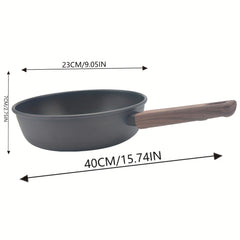 Thickened Frying Pan w/ Antique Handle for 4-6 People