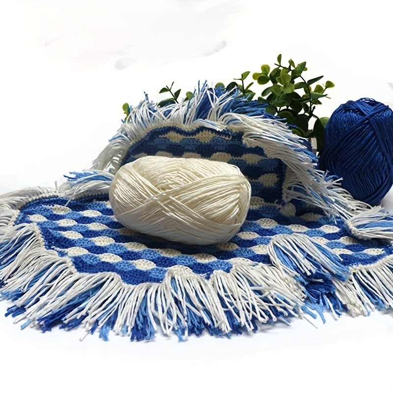 3pcs 100 Acrylic Machine Braided Hollow Yarns Soft Comfortable Yarn