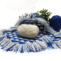3pcs 100 Acrylic Machine Braided Hollow Yarns Soft Comfortable Yarn