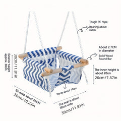 Foldable Toddler Swing Seat Indoor & Outdoor Hanging Chair