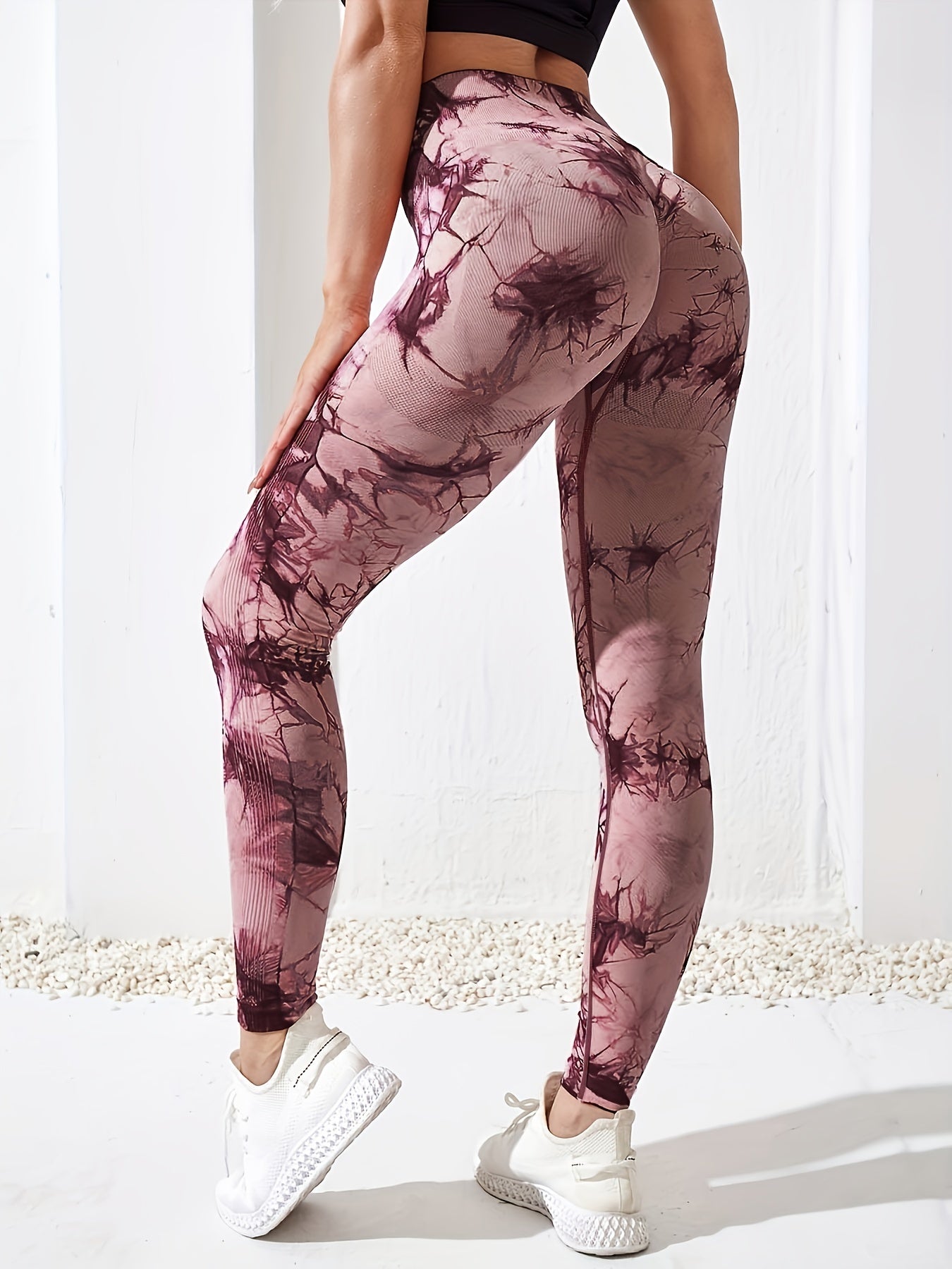 Tie Dye High Waist Sports Leggings for Women