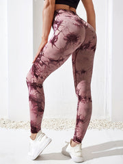 Tie Dye High Waist Sports Leggings for Women