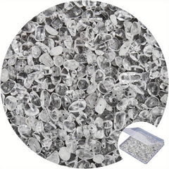 220pcs Natural Chip Stone Beads 5-8mm Multicolor Gemstones for Jewelry Making