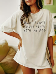 Casual Comfy Short Sleeve Lounge Tops