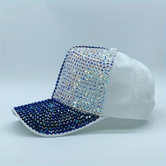 Sparkly Rhinestone Baseball Cap for Women