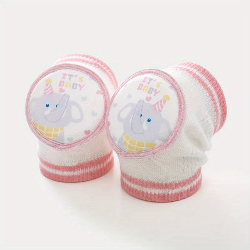 Baby Safety Cartoon Knee & Elbow Pads for Crawling Fun