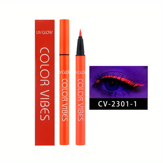 8 Colors Liquid Eyeliner Set Matte Colored UV Glow Neon Eyeliners Pen