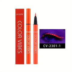 8 Colors Liquid Eyeliner Set Matte Colored UV Glow Neon Eyeliners Pen