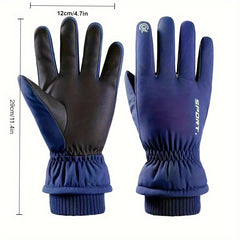 Fleece Lined Warm Keeping Sports Gloves for Winter Outdoors