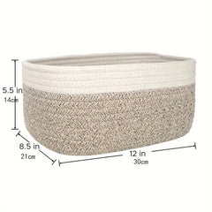 Rope Weaving Desktop Storage Basket Miscellaneous Items Cosmetics Clothing