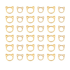 36pcs Alloy Noble Metal Ring Stitch Markers Crochet Locking Accessories