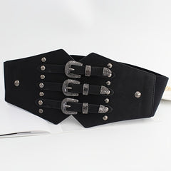 Women's Western Corset Belt Elastic Waist Belts for Dresses
