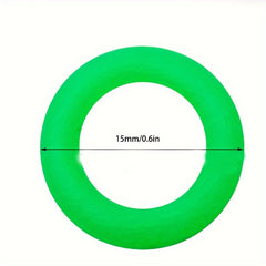 Fluorescent Silicone Tent Nail Rings Luminous Fishing Rod Rings