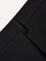 Women's Plus Solid Elastic High Rise Casual Pants