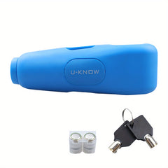 Motorcycle Alarm Hand Lock Anti theft Lock Red Orange