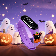Halloween Electronic Watch Pumpkin and Witch Candy Party Joy Harvest