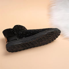Women's Letter Patched Snow Boots - Lightweight & Comfy