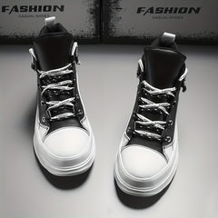 Men's Platform Lace up Boots for Casual Walking