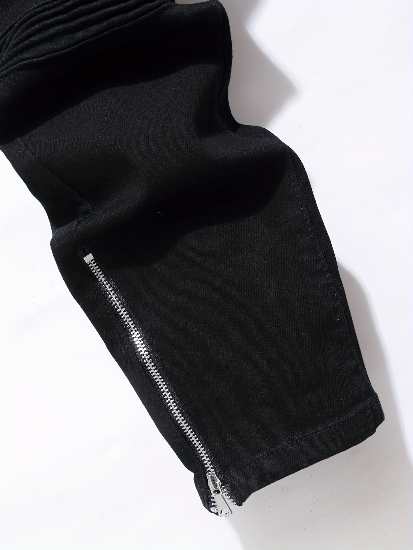 Men's Slim Fit Biker Jeans Casual Street Style Denim Pants