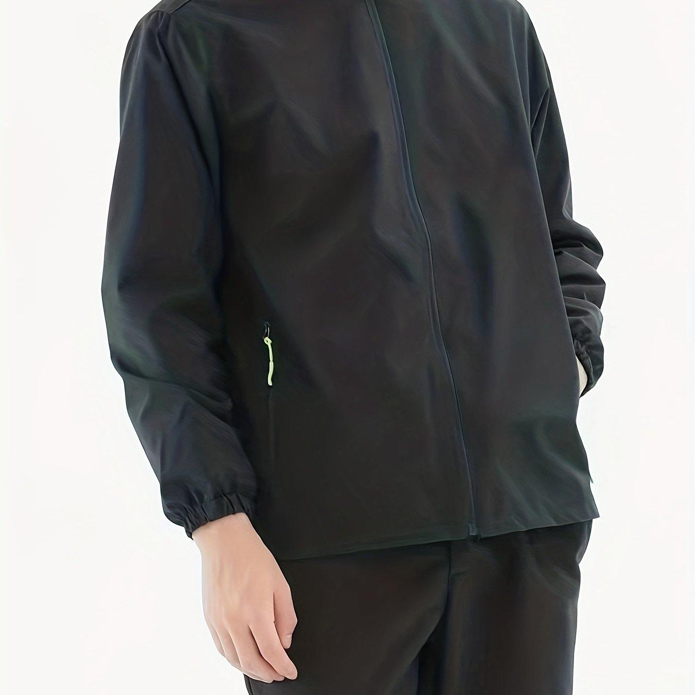 Men's Casual Stand Collar Windbreaker Jacket Zip Up Coat for Spring Fall