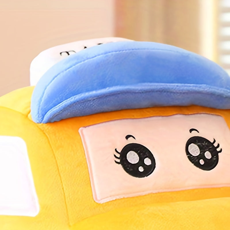 Cartoon Car Pillow Car Stuffed Toy Boy Gift Cartoon Bus Stuffed Toy