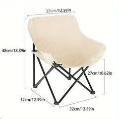 Portable Moon Chair Folding Chair Camping Lightweight with Storage Bag