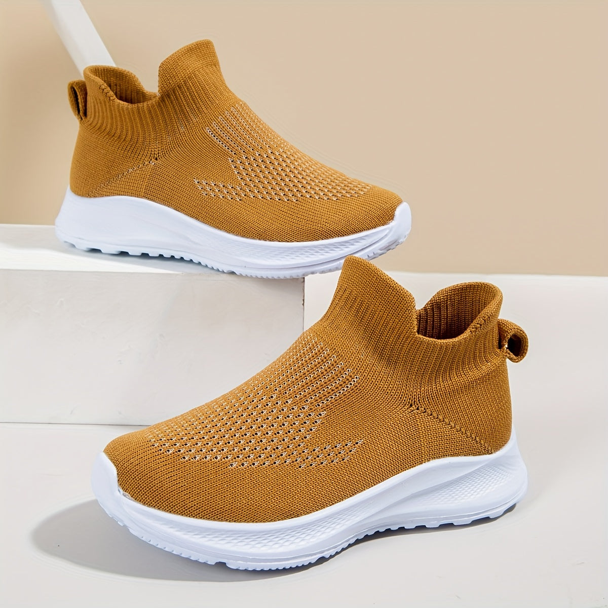 Breathable Woven Sneakers For Boys Lightweight Slip On