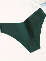 5Pcs Seamless Stretchy Panties V-shaped Intimates Women's Lingerie