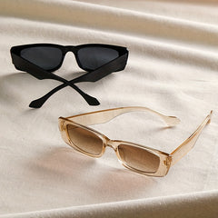 Y2K Rectangle Sunglasses Punk Anti Glare Glasses UV400