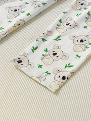 2pcs Toddler Girls Bear Graphic Pajama Set Crew Neck Long Sleeve T Shirt & Pants