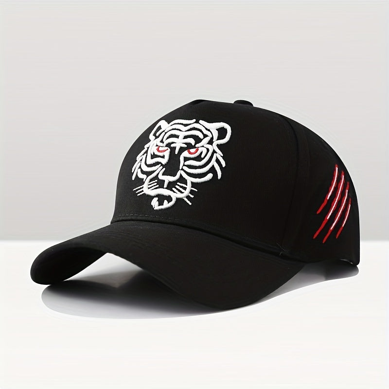 Unisex Tiger Head Pattern Baseball Cap for Outdoor Sport