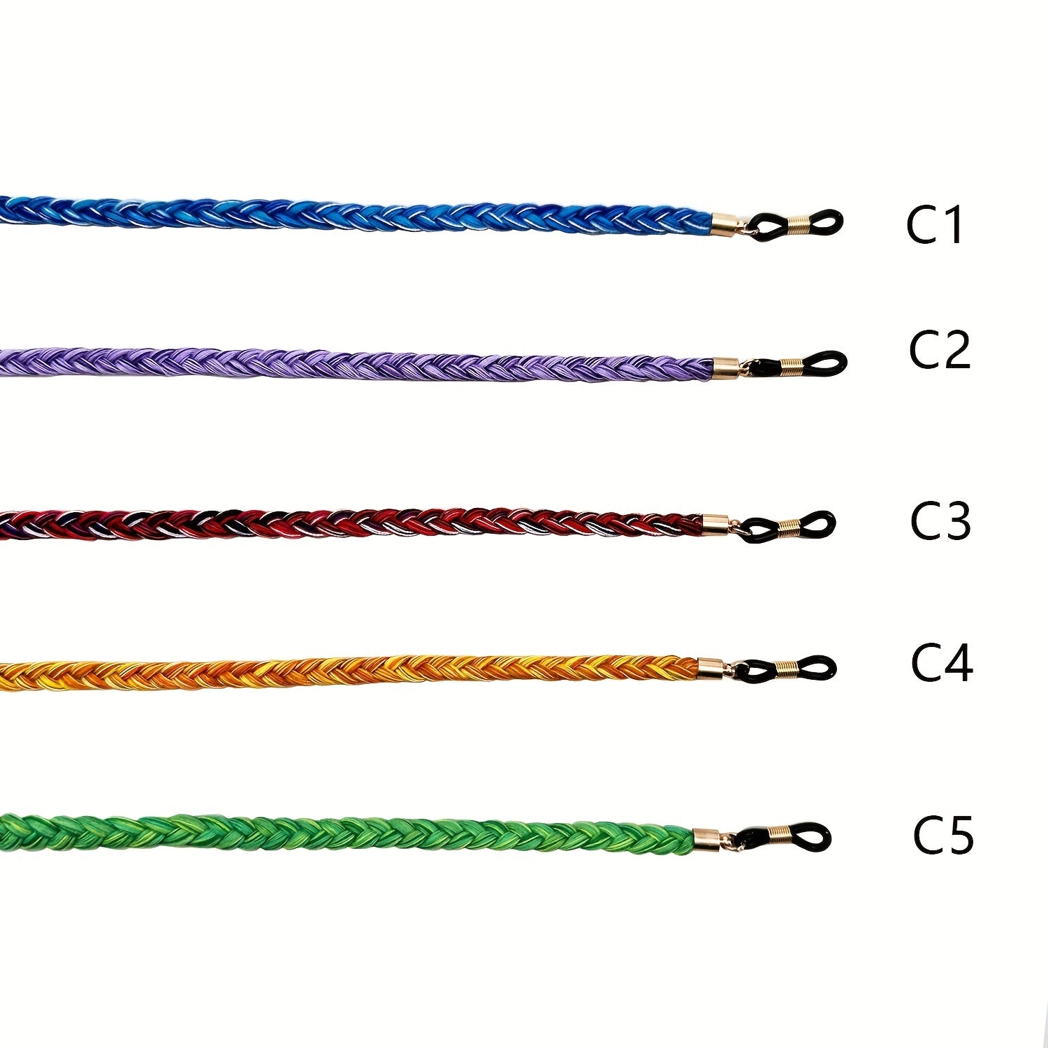 Boho Chevron Glasses Strap Braided Retainer Cord