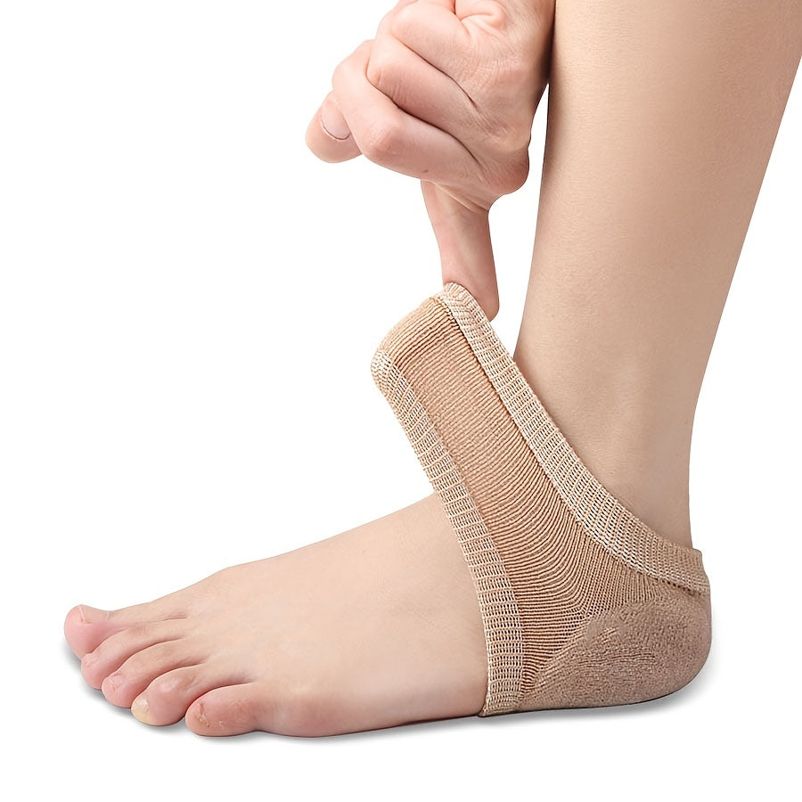 Gel Silicone Heel Protector Sleeve Plantar Fasciitis Support Feet Care
