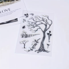 Branches Fences Balloons Clear Stamps for Card Making Decorations