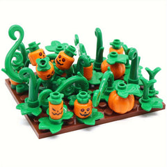 MARUMINE Halloween Building Blocks Set: Ghost Pumpkin Vines Scene Toy