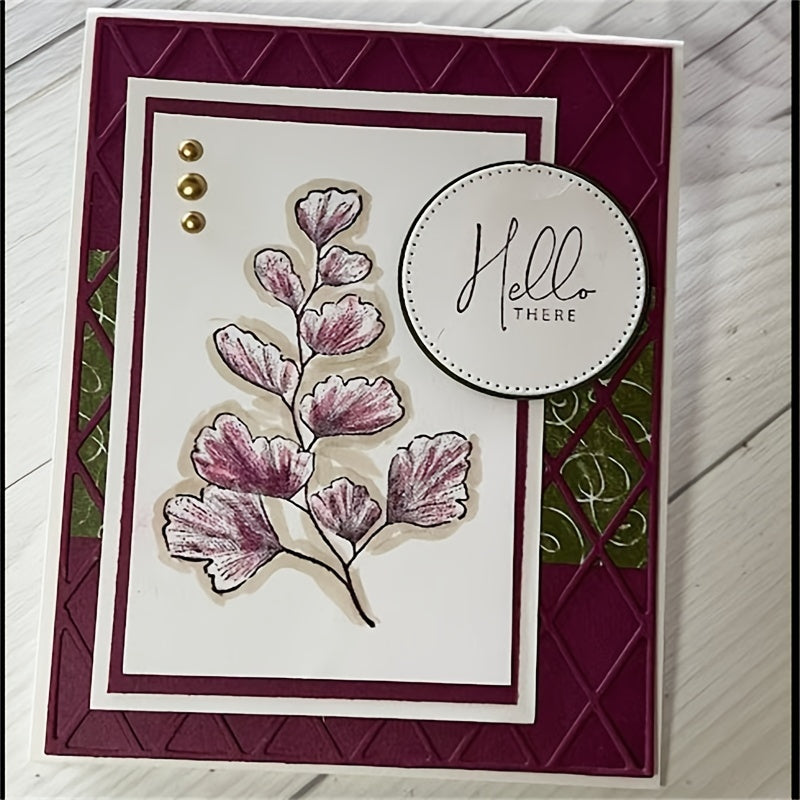 Leaf Metal Cutting Dies & Stamps Set for Scrapbooking