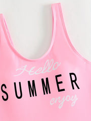 Girls' One piece Bikini Swimsuit for Summer