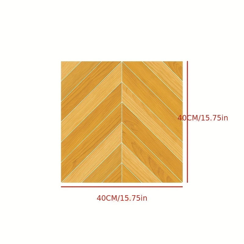 Wood Grain Tile Stickers Waterproof Self Adhesive Thicken