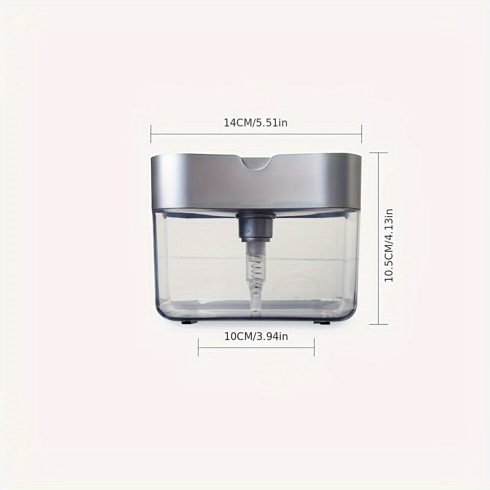 Dish Soap Dispenser with Sponge Holder - Soap Pump and Caddy