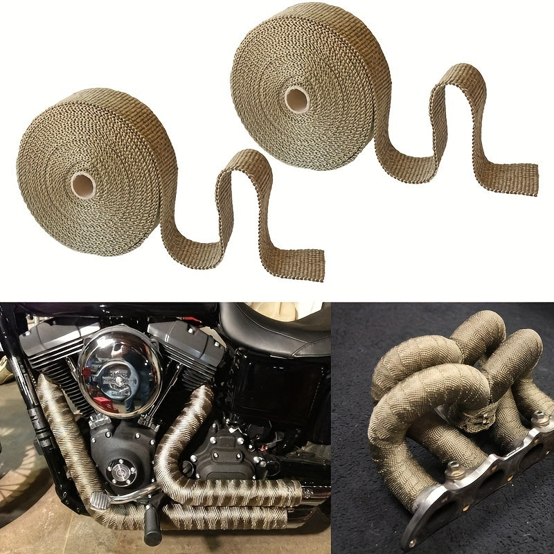4FT Motorcycle Turbo Manifold Exhaust Wrap with Stainless Steel Ties