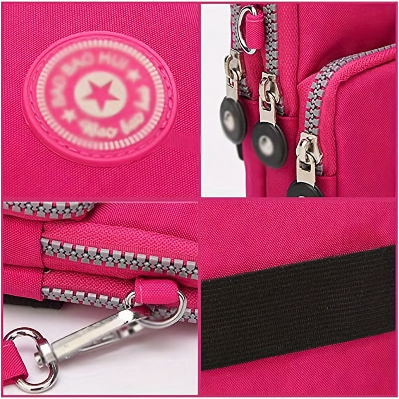 Mini Nylon Crossbody Bag Women's Pocket Phone Purse 7 1 3 9 Inch