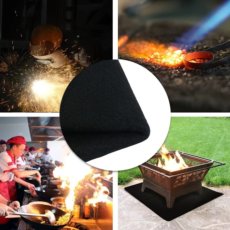 6mm-10mm Thick Carbon Felt Welding Blanket 1800 F Heat Resistant Mat