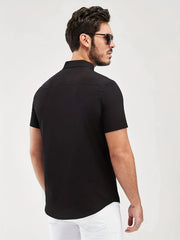 Men's Short Sleeve Casual Shirt for Summer Vacation