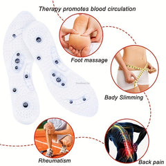 2pcs Acupressure Magnetic Massage Foot Therapy Pain Relief Insoles