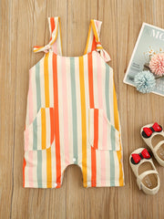 Baby Cotton Fruit Graphic Overalls Infant Romper