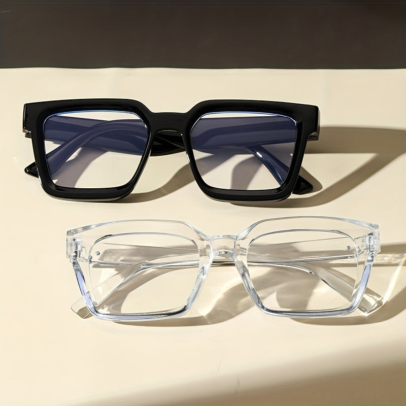 Clear Lens Glasses Square Decorative Props Glasses